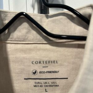 Cortefiel Tan Casual Button Down Shirt